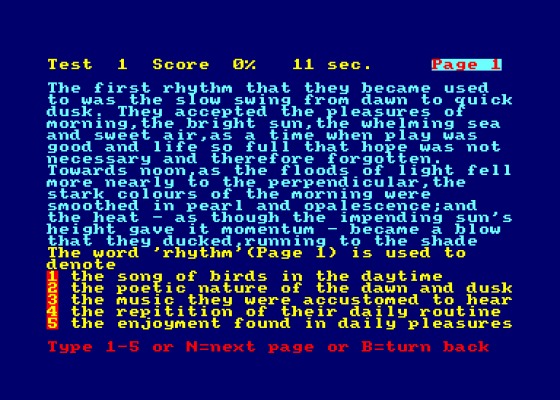 Micro English 2 Screenshot 5 (Amstrad CPC464)