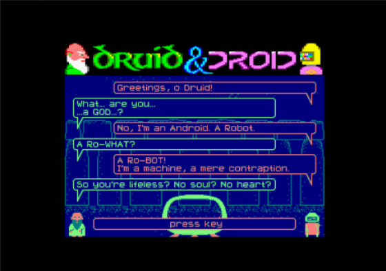 Druid & Droid Screenshot 19 (Amstrad CPC464/664/6128)