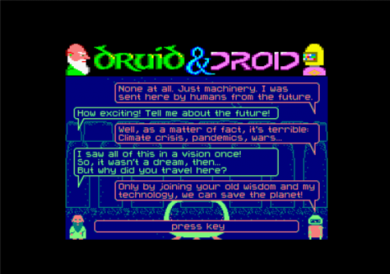 Druid & Droid Screenshot 20 (Amstrad CPC464/664/6128)