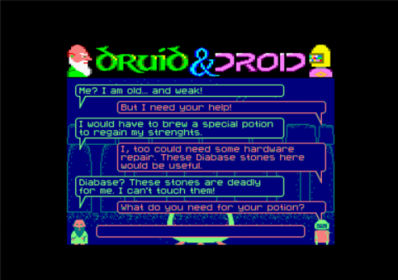 Druid & Droid Screenshot 21 (Amstrad CPC464/664/6128)