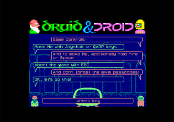 Druid & Droid Screenshot 23 (Amstrad CPC464/664/6128)