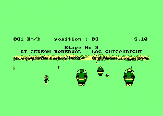 Harricana - Raid International Motoneige Screenshot 5 (Amstrad CPC464)