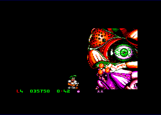 Jim Power - In Mutant Planet Screenshot 5 (Amstrad CPC464)