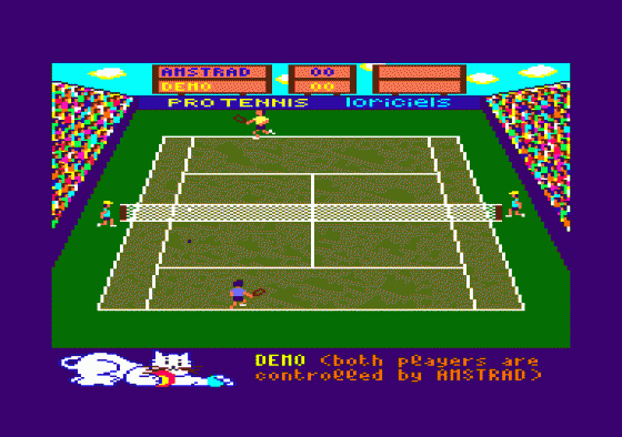 Tennis 3D Screenshot 5 (Amstrad CPC464)