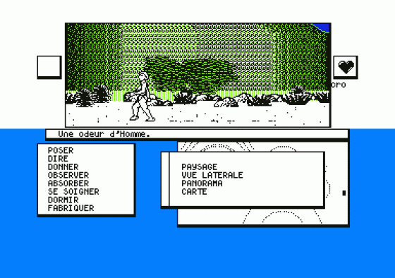 Sapiens (French Version) Screenshot 1 (Amstrad CPC464)