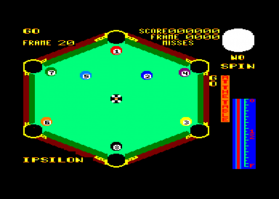 Angleball Screenshot 1 (Amstrad CPC464)