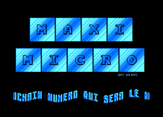 Maxi Micro 5 Screenshot 5 (Amstrad CPC464)