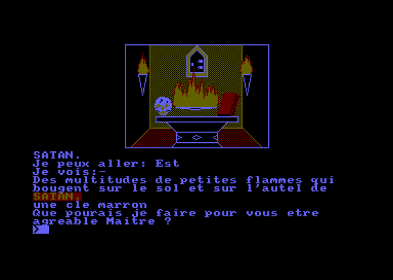 Le Manoir Du Comte Frozarda Screenshot 5 (Amstrad CPC464)