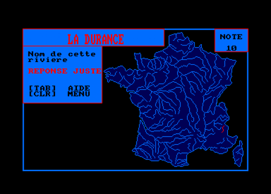 Francegeo Screenshot 5 (Amstrad CPC464)