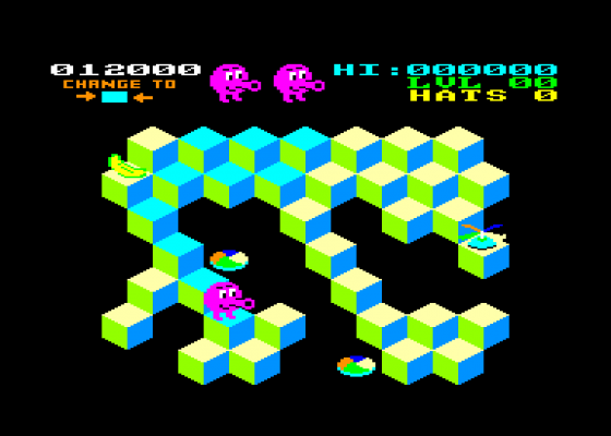 Er*Bert Screenshot 5 (Amstrad CPC464)