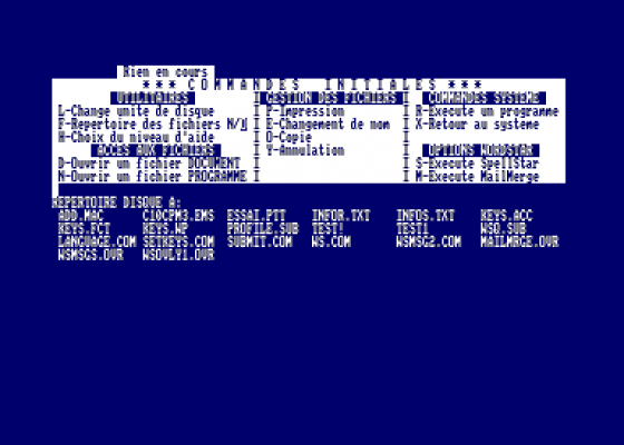 Wordstar Ver 3.0 Screenshot 5 (Amstrad CPC464)