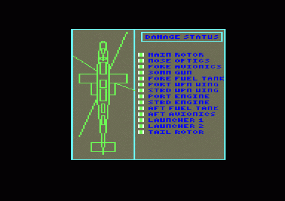 Gunship Screenshot 5 (Amstrad CPC464)