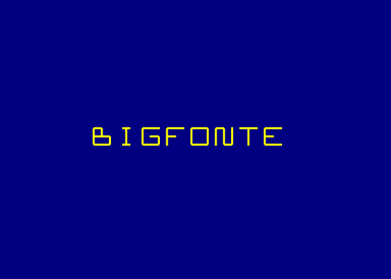 Bigfonte Screenshot 1 (Amstrad CPC464)