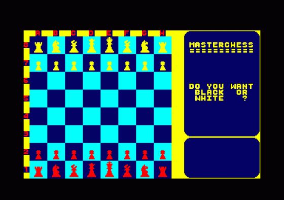 Double Pack Pyjamarama And Masterchess Screenshot 1 (Amstrad CPC464)