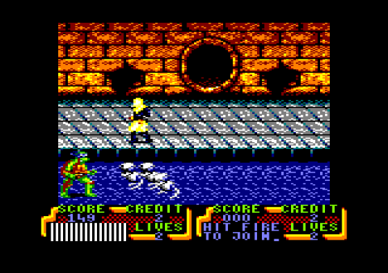 Turtles 2: The Coin-Op Game Screenshot 14 (Amstrad CPC464)