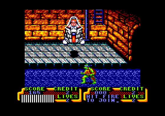 Turtles 2: The Coin-Op Game Screenshot 15 (Amstrad CPC464)