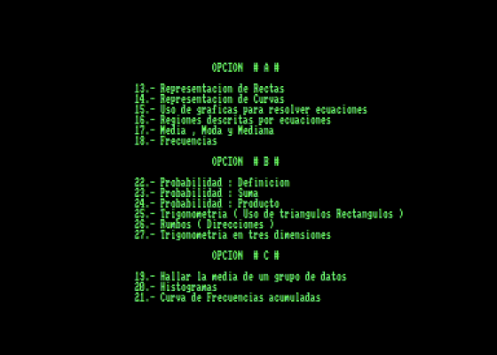 Cursos Educativos - Matematicas Screenshot 5 (Amstrad CPC464)