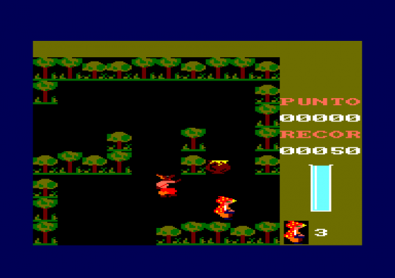 Caperuza Screenshot 1 (Amstrad CPC464)