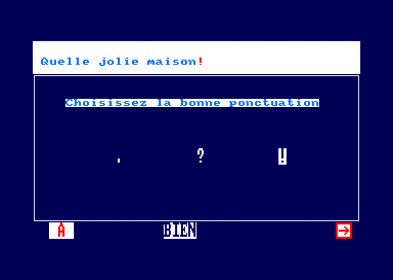 Langue Francaise Ecole Ce1 Screenshot 5 (Amstrad CPC464)