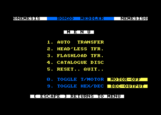 Bonzo Meddler Screenshot 1 (Amstrad CPC464)