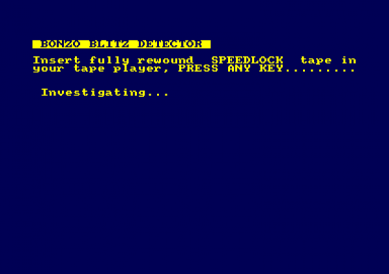 Bonzo Blitz Screenshot 1 (Amstrad CPC464)