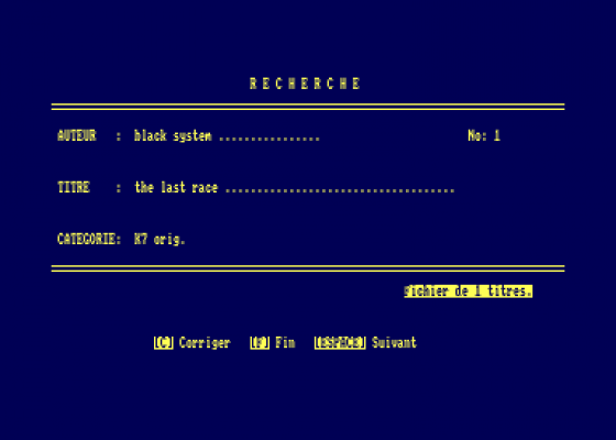 Discotheque Screenshot 1 (Amstrad CPC464)