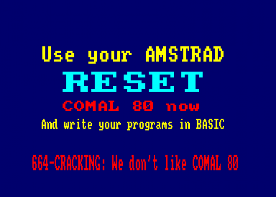 664Demo Screenshot 5 (Amstrad CPC464)