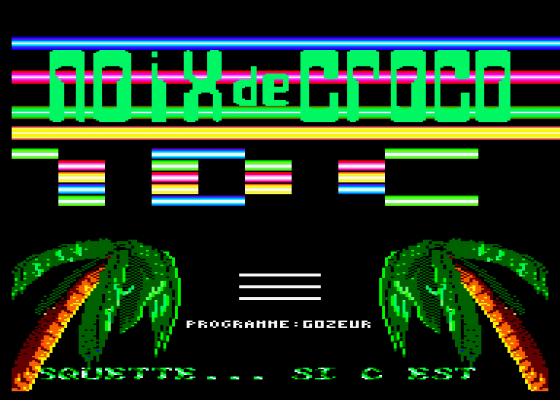 Gozeur La Compil Screenshot 5 (Amstrad CPC464)