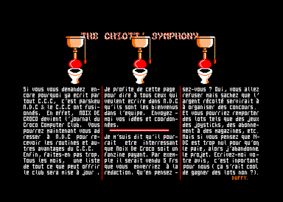 Noix De Croco 4 Screenshot 5 (Amstrad CPC464)