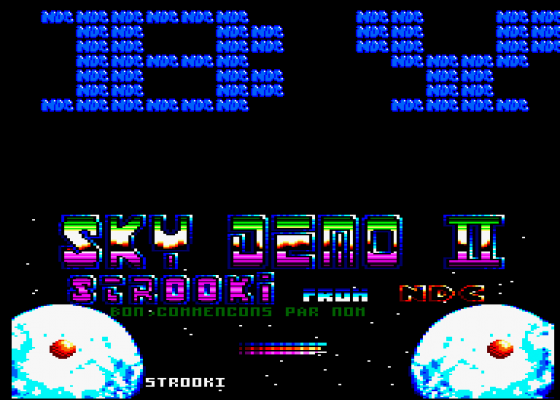 Sky Demo 2 Screenshot 1 (Amstrad CPC464)