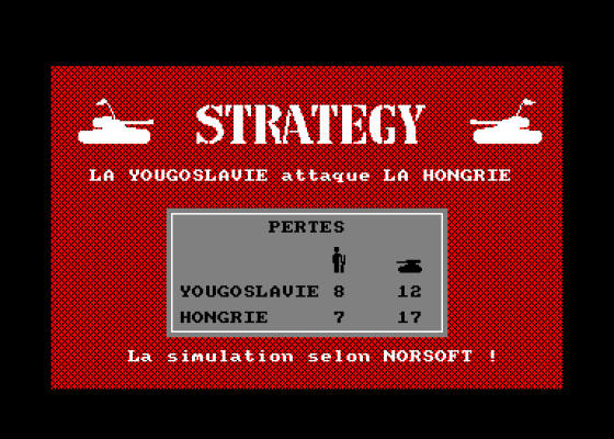 Strategy Screenshot 5 (Amstrad CPC464)