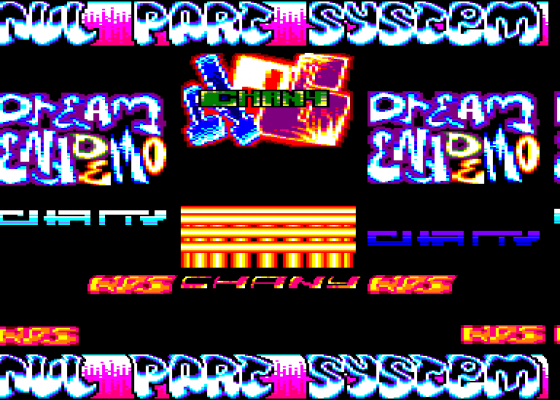 Chany Dream End MegaDemo Screenshot 5 (Amstrad CPC464)