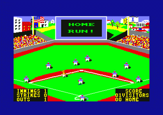 World Series Baseball Screenshot 1 (Amstrad CPC464)