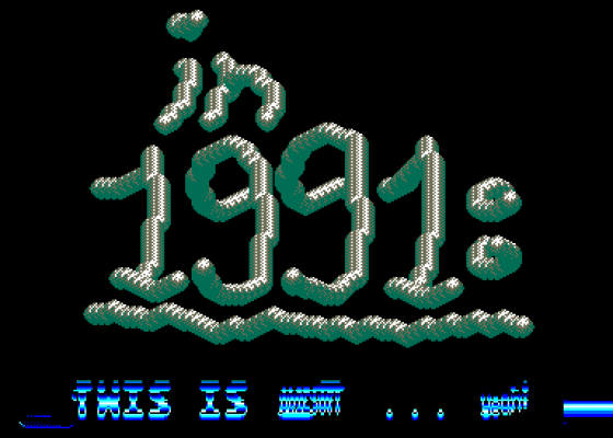 Megademo Intro Screenshot 5 (Amstrad CPC464)