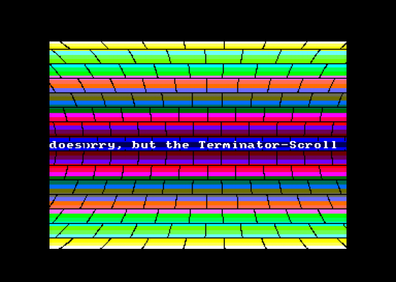 Terminator Scroll Screenshot 5 (Amstrad CPC464)