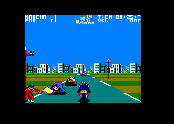 Angel Nieto Pole 500 Screenshot 5 (Amstrad CPC464)