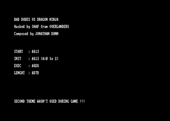 Shap Audio Compilation Letter D Screenshot 5 (Amstrad CPC464)