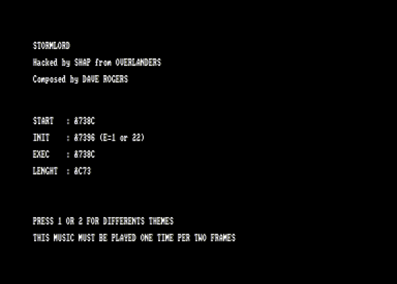 Shap Audio Compilation Letter S1 Screenshot 5 (Amstrad CPC464)