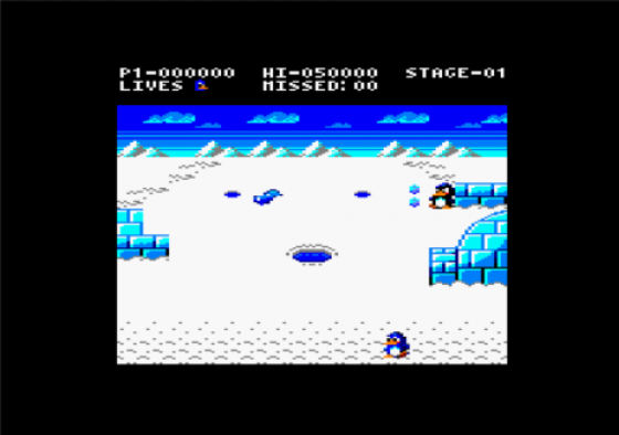 Penguin Attack Screenshot 5 (Amstrad CPC464/664/6128)