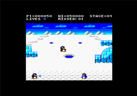 Penguin Attack Screenshot 6 (Amstrad CPC464/664/6128)