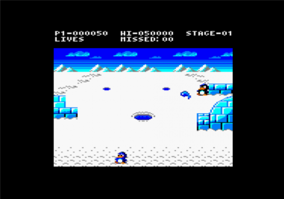 Penguin Attack Screenshot 7 (Amstrad CPC464/664/6128)