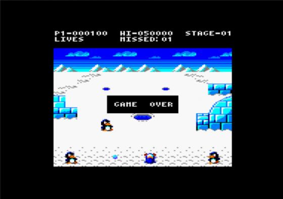 Penguin Attack Screenshot 8 (Amstrad CPC464/664/6128)