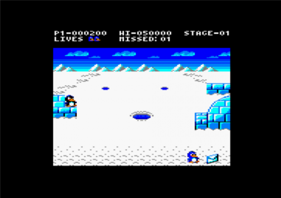 Penguin Attack Screenshot 10 (Amstrad CPC464/664/6128)