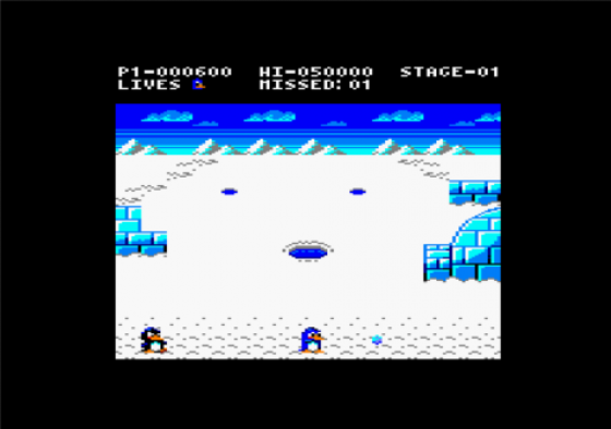 Penguin Attack Screenshot 12 (Amstrad CPC464/664/6128)