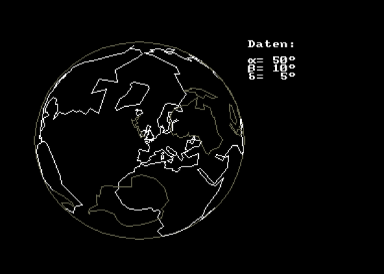 Digiglobe Screenshot 1 (Amstrad CPC464)