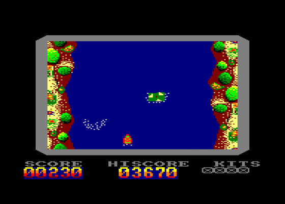 River Race Screenshot 1 (Amstrad CPC464)