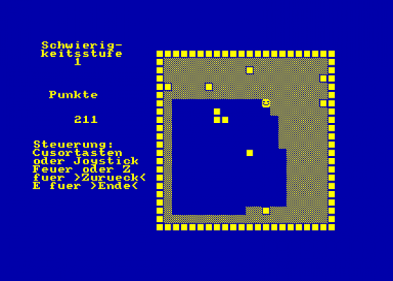 Schlange Screenshot 1 (Amstrad CPC464)