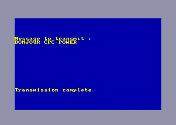 Morse Encoder Screenshot 1 (Amstrad CPC464)