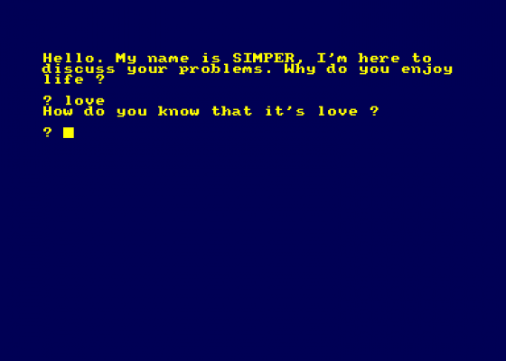 Simper Screenshot 1 (Amstrad CPC464)