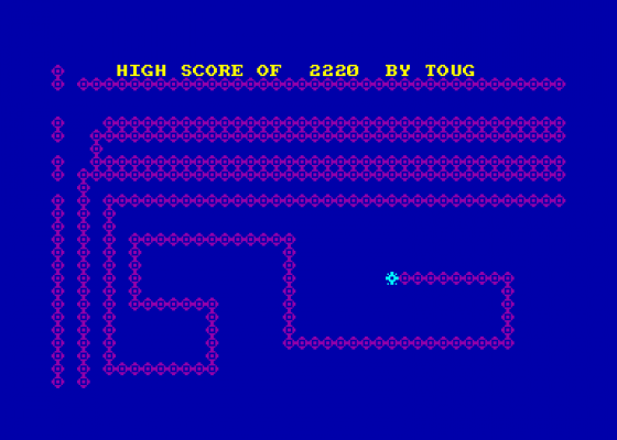 Snaker Screenshot 1 (Amstrad CPC464)